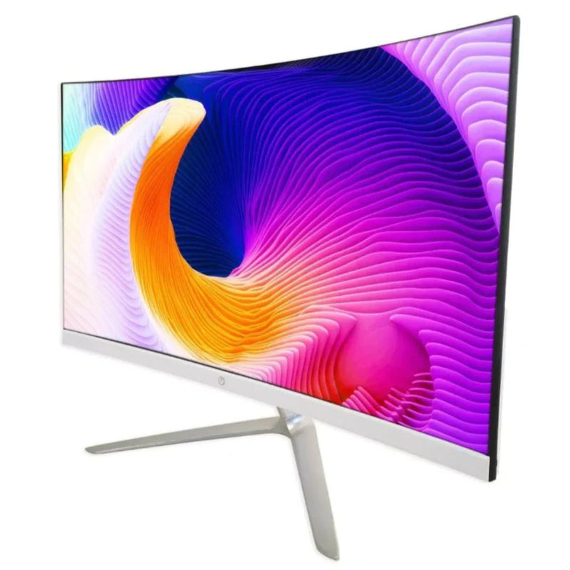 Monitor Led 23.6 75hz Borda Infinita Curvo Full Hd Branco/Preto Hdmi