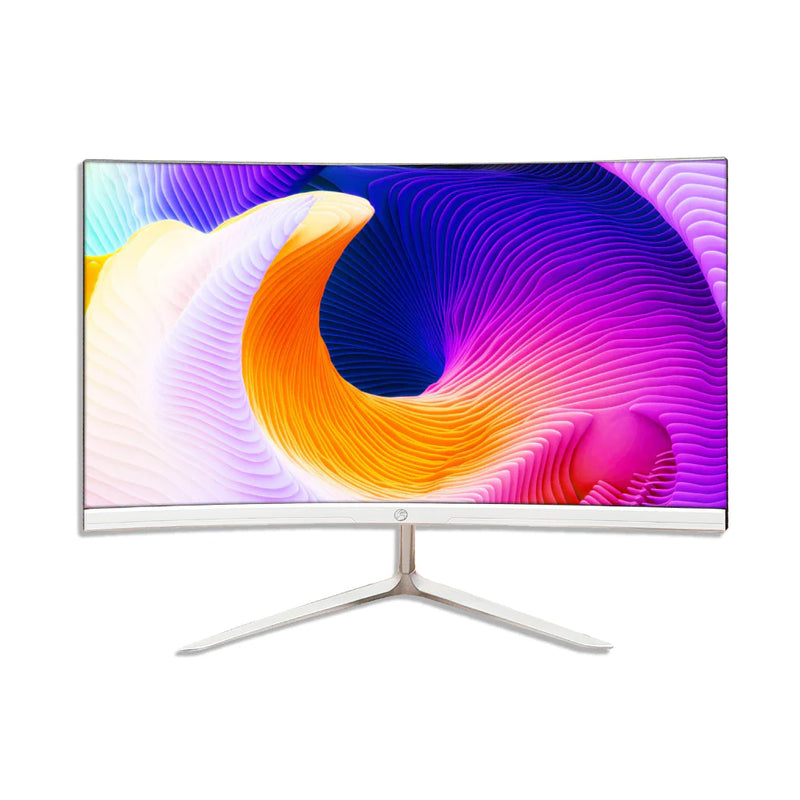 Monitor Led 23.6 75hz Borda Infinita Curvo Full Hd Branco/Preto Hdmi